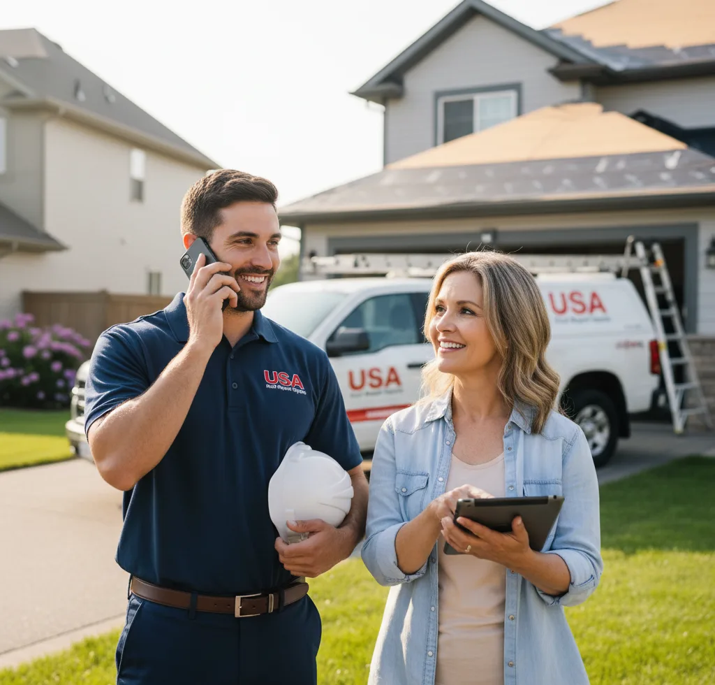 USA Roof Repair Experts customer support in Peculiar